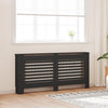 Schwarze Heizkörperabdeckung Oroian 172x19x81,5cm (MDF)