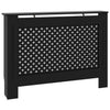 Schwarze Heizkörperverkleidung Constantuin 112x19x81,5cm (MDF)
