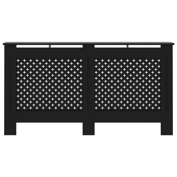 Musta lämpöpatterin suoja Constantuin 152x19x81,5cm (mdf)