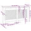 Lämpöpatterin suoja Constantuin 152x19x81,5cm (mdf)