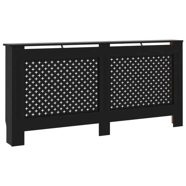 Musta lämpöpatterin suoja Constantuin 172x19x81,5cm (mdf)