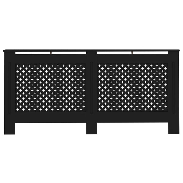 Musta lämpöpatterin suoja Constantuin 172x19x81,5cm (mdf)