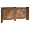 Musta lämpöpatterin suoja Constantuin 172x19x81,5cm (mdf)
