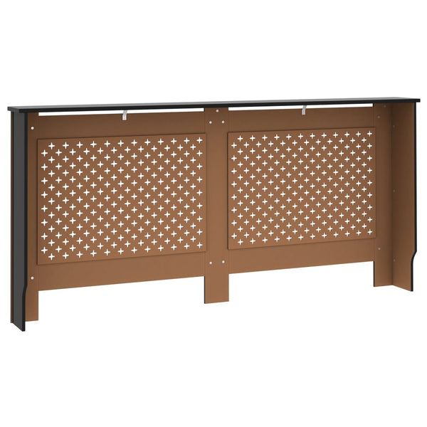 Musta lämpöpatterin suoja Constantuin 172x19x81,5cm (mdf)