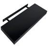 Schweberegale Tebensky 40x20x3,8 cm, schwarz (2 Stk.)