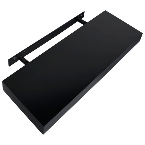 Schweberegale Tebensky 40x20x3,8 cm, schwarz (2 Stk.)
