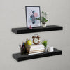 Schweberegale Tebensky 40x20x3,8 cm, schwarz (2 Stk.)