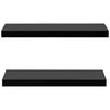 Schwebende Wandregale Tebensky, schwarz, 60x20x3,8cm (2 Stück)