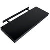 Schwebende Wandregale Tebensky, schwarz, 60x20x3,8cm (2 Stück)