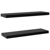 Schwebende Wandregale Tebensky 100x20x3,8cm, schwarz (2 St.)