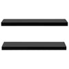 Schwebende Wandregale Tebensky 100x20x3,8cm, schwarz (2 St.)
