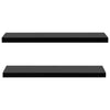 Schwarze schwebende Wandregale Tebensky 120x20x3,8cm (2 Stück)