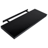 Schwarze schwebende Wandregale Tebensky 120x20x3,8cm (2 Stück)