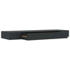 Schwebendes schwarzes Wandregal mit Schublade Eustrela 80x25x8cm