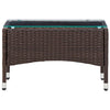 Brauner Couchtisch Pantalina 60x40x36cm (Polyrattan)