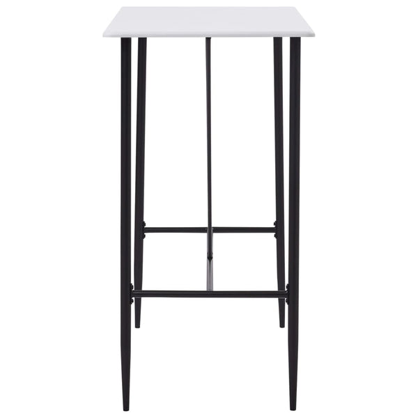 5-teiliges Barset aus schwarzem Kunststoff