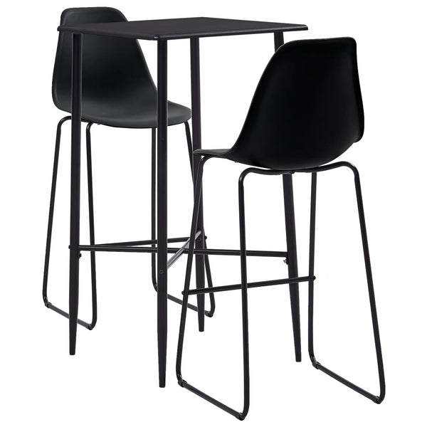 Schwarzes Bar-Set Milorod 3-teilig (Kunststoff)