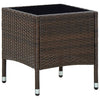 Brauner Gartentisch Ranislav 40x40x45cm (Polyrattan)