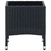 Schwarzer Gartentisch Ranislav 40x40x45cm (Polyrattan)