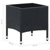 Schwarzer Gartentisch Ranislav 40x40x45cm (Polyrattan)