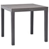 Brauner Gartentisch mit 2 Bänken Spita (Kunststoff)