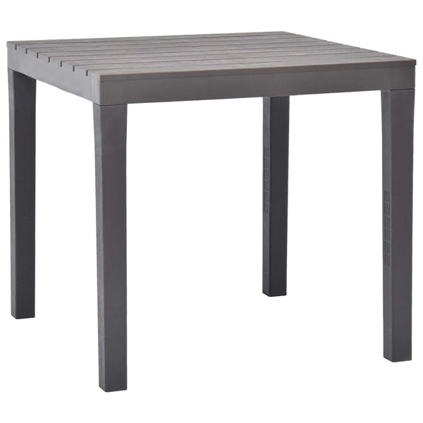 Brauner Gartentisch mit 2 Bänken Spita (Kunststoff)