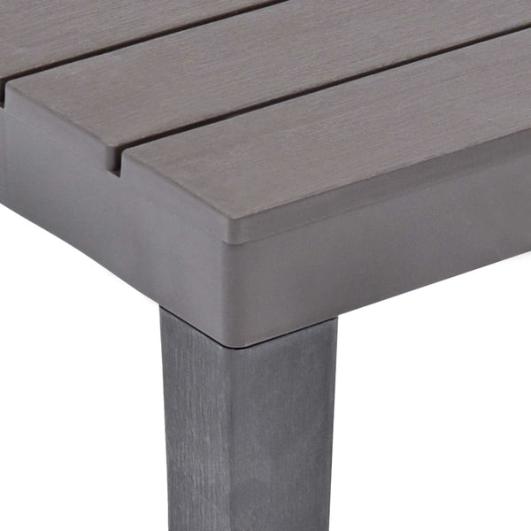 Brauner Gartentisch mit 2 Bänken Spita (Kunststoff)