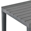 Anthrazitfarbener Gartentisch Aloize 78x78x72cm (Kunststoff)