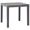 Mokka Gartentisch Aloize 78x78x72cm (Kunststoff)