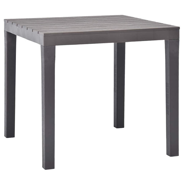 Mokka Gartentisch Aloize 78x78x72cm (Kunststoff)