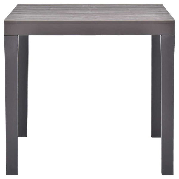 Mokka Gartentisch Aloize 78x78x72cm (Kunststoff)