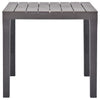 Mokka Gartentisch Aloize 78x78x72cm (Kunststoff)