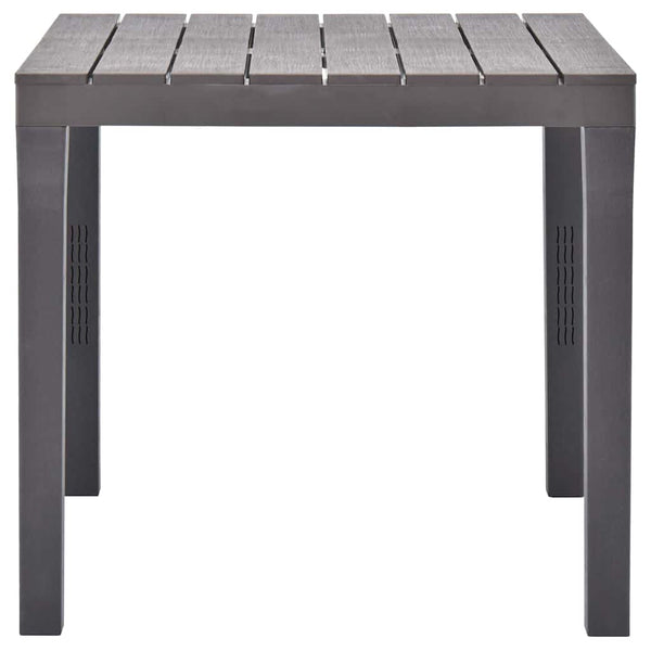 Mokka Gartentisch Aloize 78x78x72cm (Kunststoff)