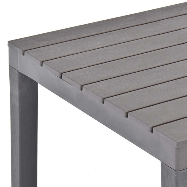 Mokka Gartentisch Aloize 78x78x72cm (Kunststoff)