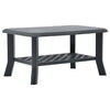 Anthrazitfarbener Couchtisch Boar 90x60x46cm (Kunststoff)
