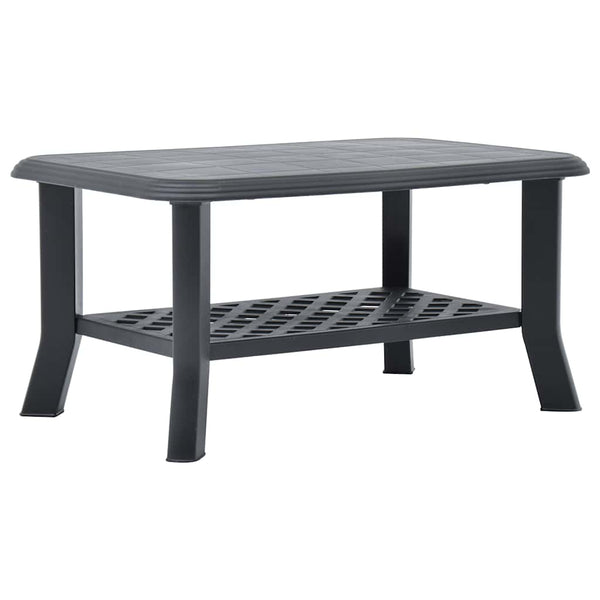 Anthrazitfarbener Couchtisch Boar 90x60x46cm (Kunststoff)