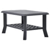 Anthrazitfarbener Couchtisch Boar 90x60x46cm (Kunststoff)