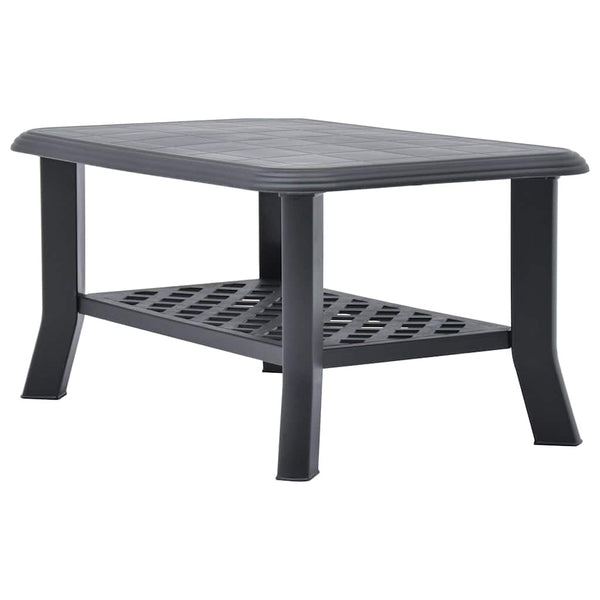 Anthrazitfarbener Couchtisch Boar 90x60x46cm (Kunststoff)