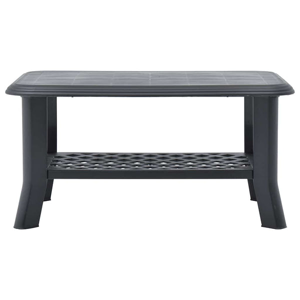 Anthrazitfarbener Couchtisch Boar 90x60x46cm (Kunststoff)