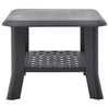 Anthrazitfarbener Couchtisch Boar 90x60x46cm (Kunststoff)