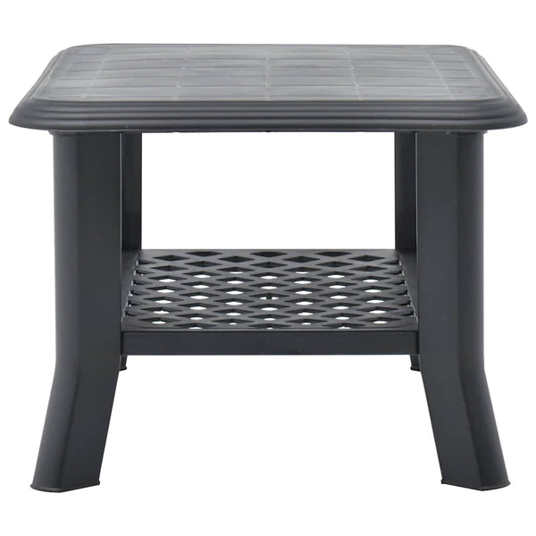 Anthrazitfarbener Couchtisch Boar 90x60x46cm (Kunststoff)