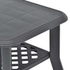 Anthrazitfarbener Couchtisch Boar 90x60x46cm (Kunststoff)
