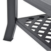 Anthrazitfarbener Couchtisch Boar 90x60x46cm (Kunststoff)
