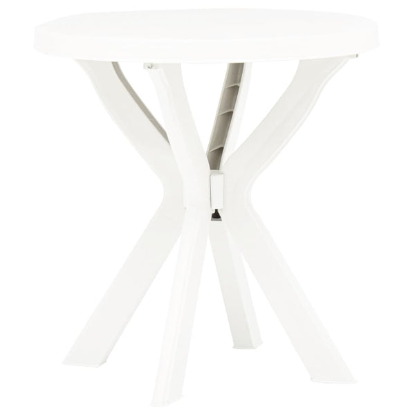 Weißer Bistrotisch Filippo Ø70cm (Kunststoff)