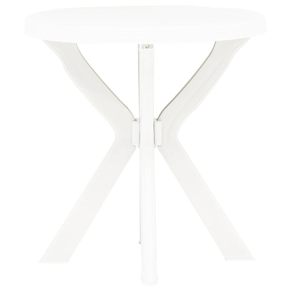 Weißer Bistrotisch Filippo Ø70cm (Kunststoff)