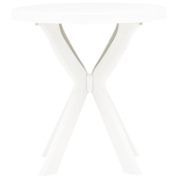 Weißer Bistrotisch Filippo Ø70cm (Kunststoff)
