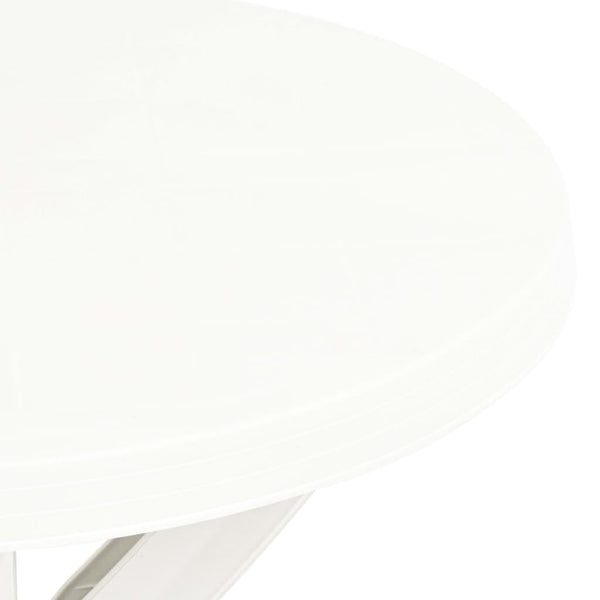 Weißer Bistrotisch Filippo Ø70cm (Kunststoff)