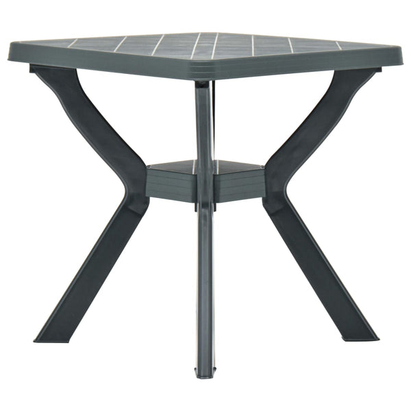 Grüner Bistrotisch Iovana 70x70x72cm (Kunststoff)