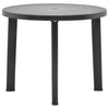 Gartentisch Opria Anthrazit 89cm (Kunststoff)