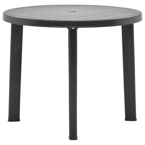 Gartentisch Opria Anthrazit 89cm (Kunststoff)